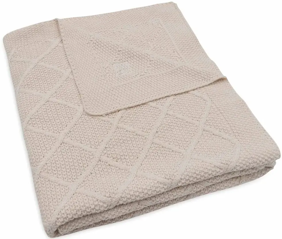 Patura Jollein Check Knit 100x150 (Oatmeal)