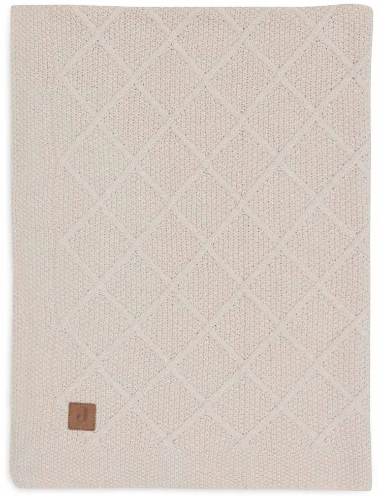 Patura Jollein Check Knit 100x150 (Oatmeal) - 2