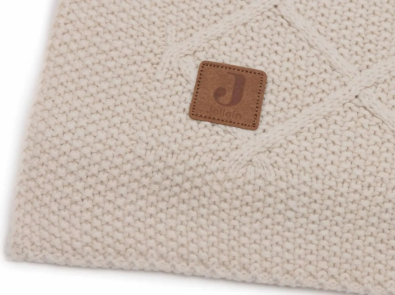 Patura Jollein Check Knit 100x150 (Oatmeal) - 4