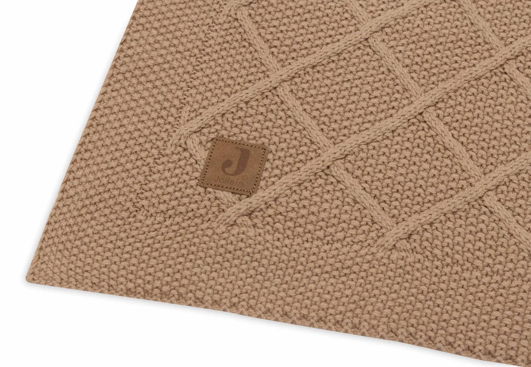 Плед Jollein Check Knit 75x100 (Biscuit) - 3