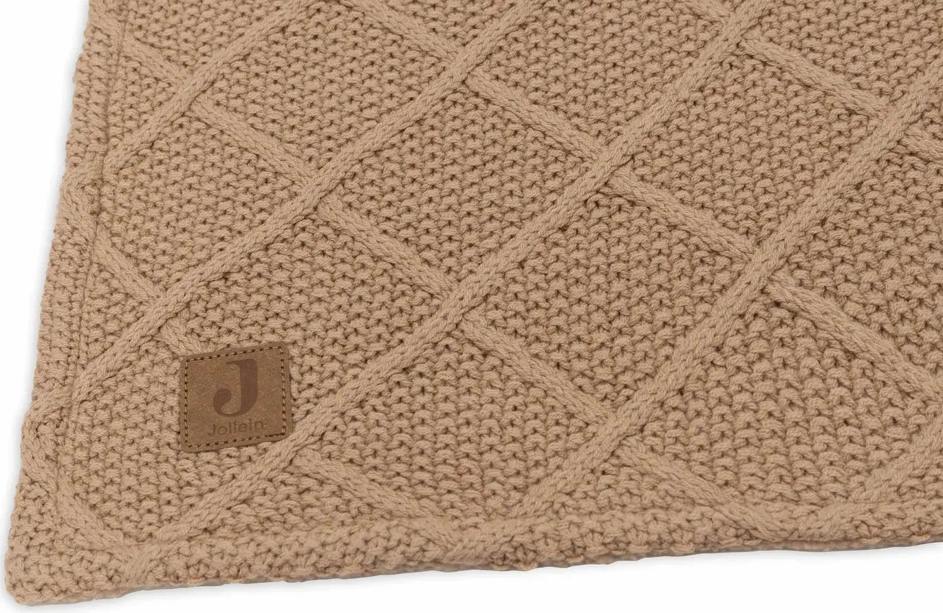 Patura Jollein Check Knit 75x100 (Biscuit) - 4