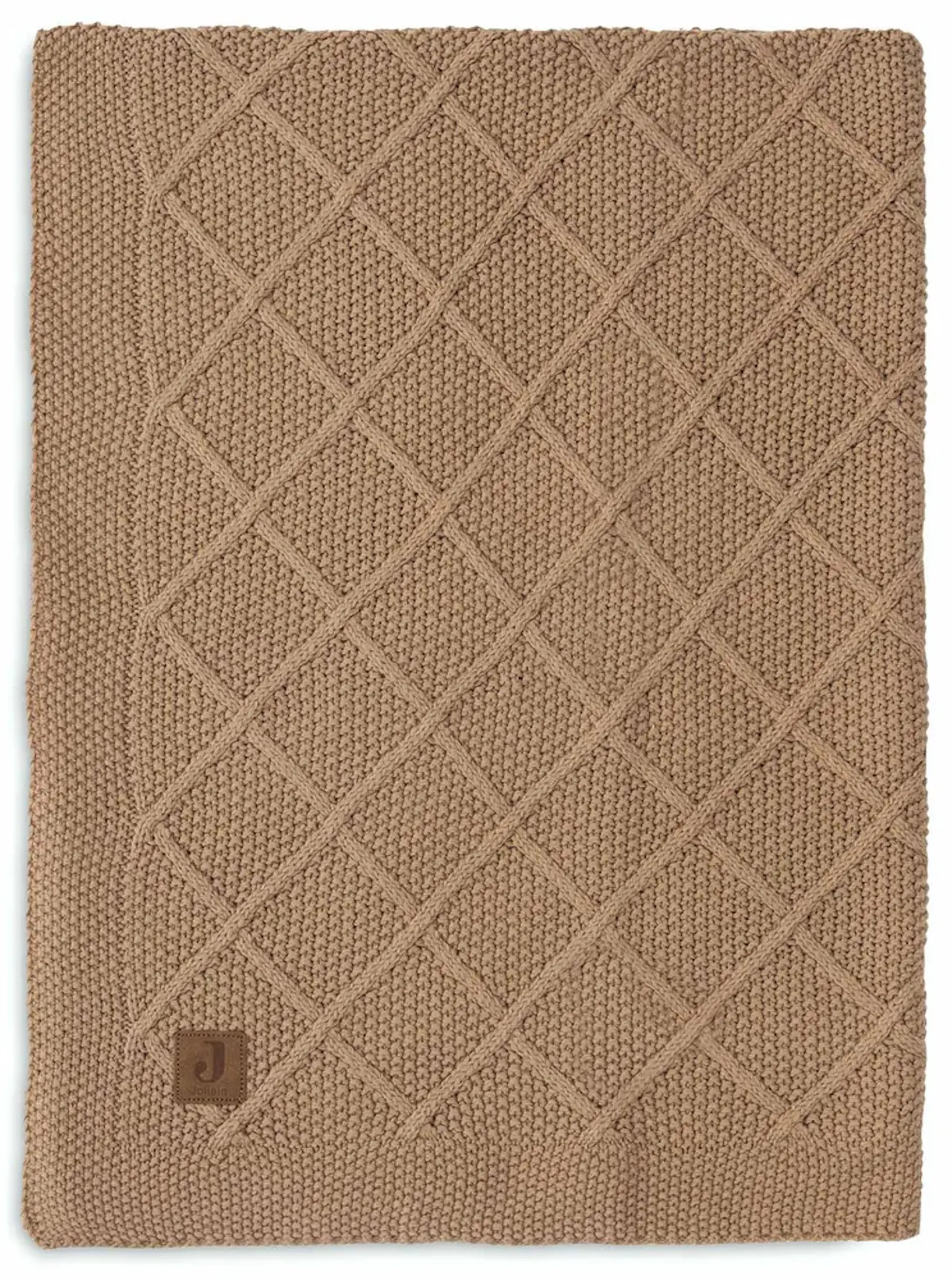 Плед Jollein Check Knit 75x100 (Biscuit) - 5