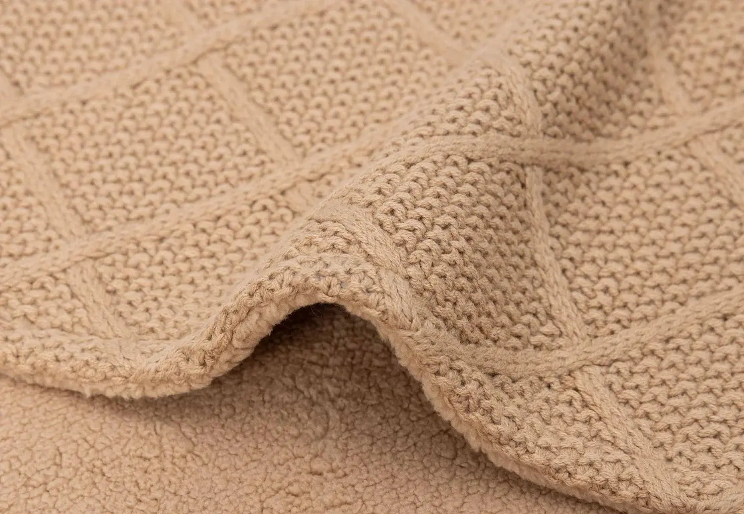 Patura Jollein Check Knit 75x100 (Biscuit) - 6