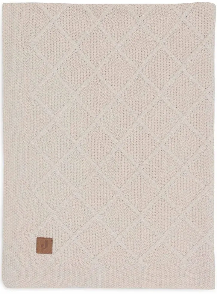 Patura Jollein Check Knit 75x100 (Oatmeal) - 2
