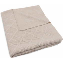 Patura Jollein Check Knit 75x100 (Oatmeal)