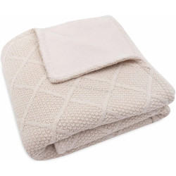 Patura Jollein Check Knit 75x100 (Oatmeal)
