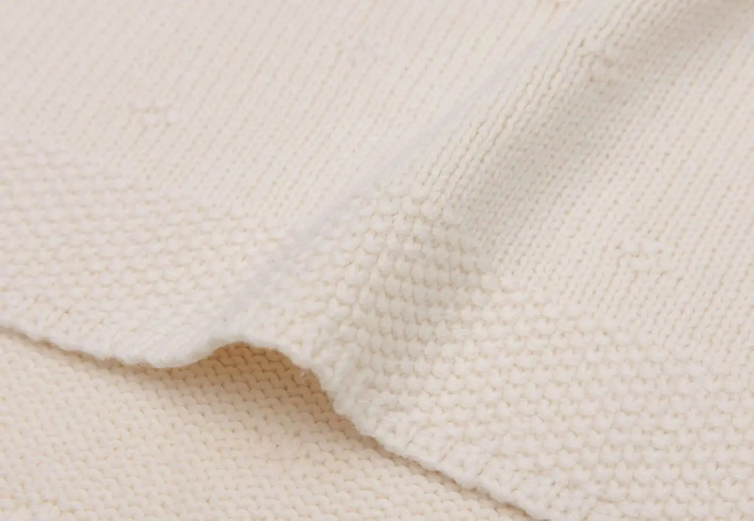 Patura Jollein Cosy Knit 100x150 (Ivory) - 5