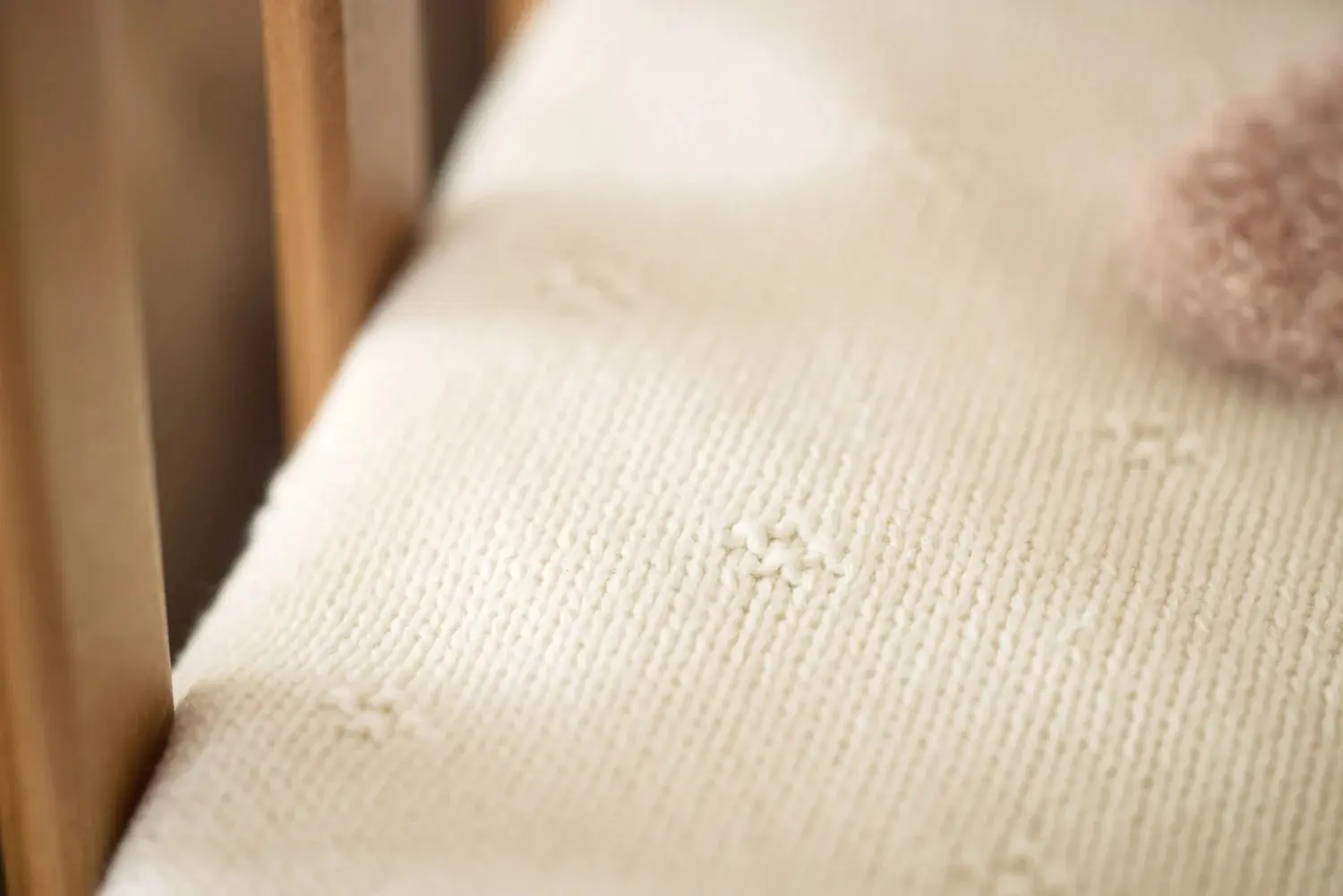 Плед Jollein Cosy Knit 100x150 (Ivory) - 6