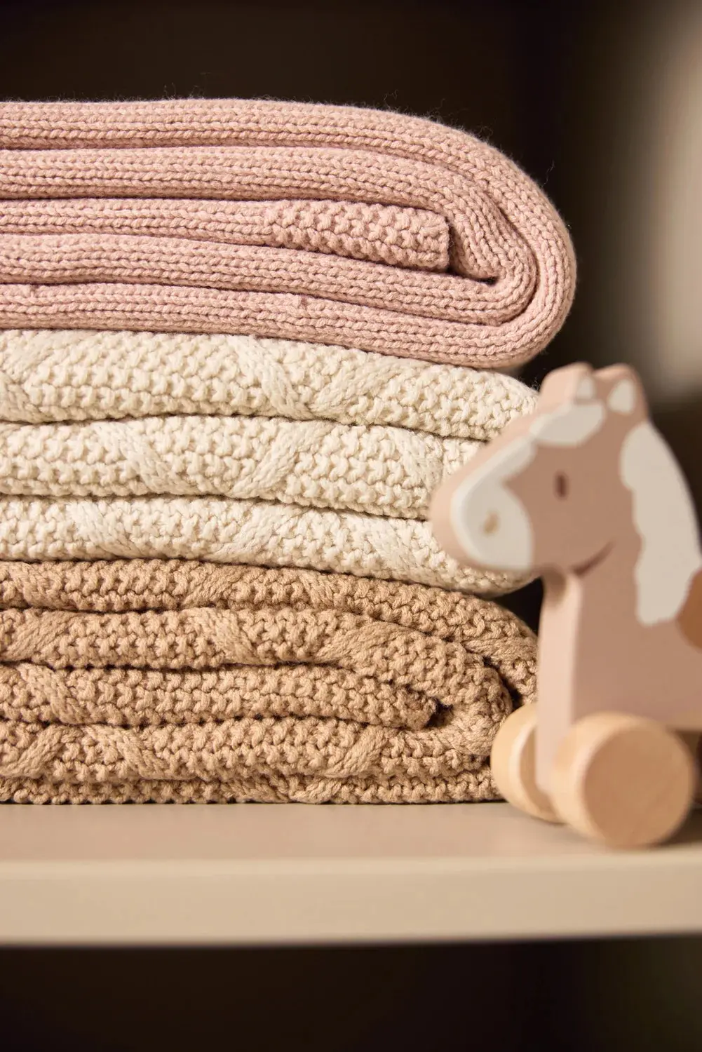 Плед Jollein Cosy Knit 100x150 (Wild Rose) - 6