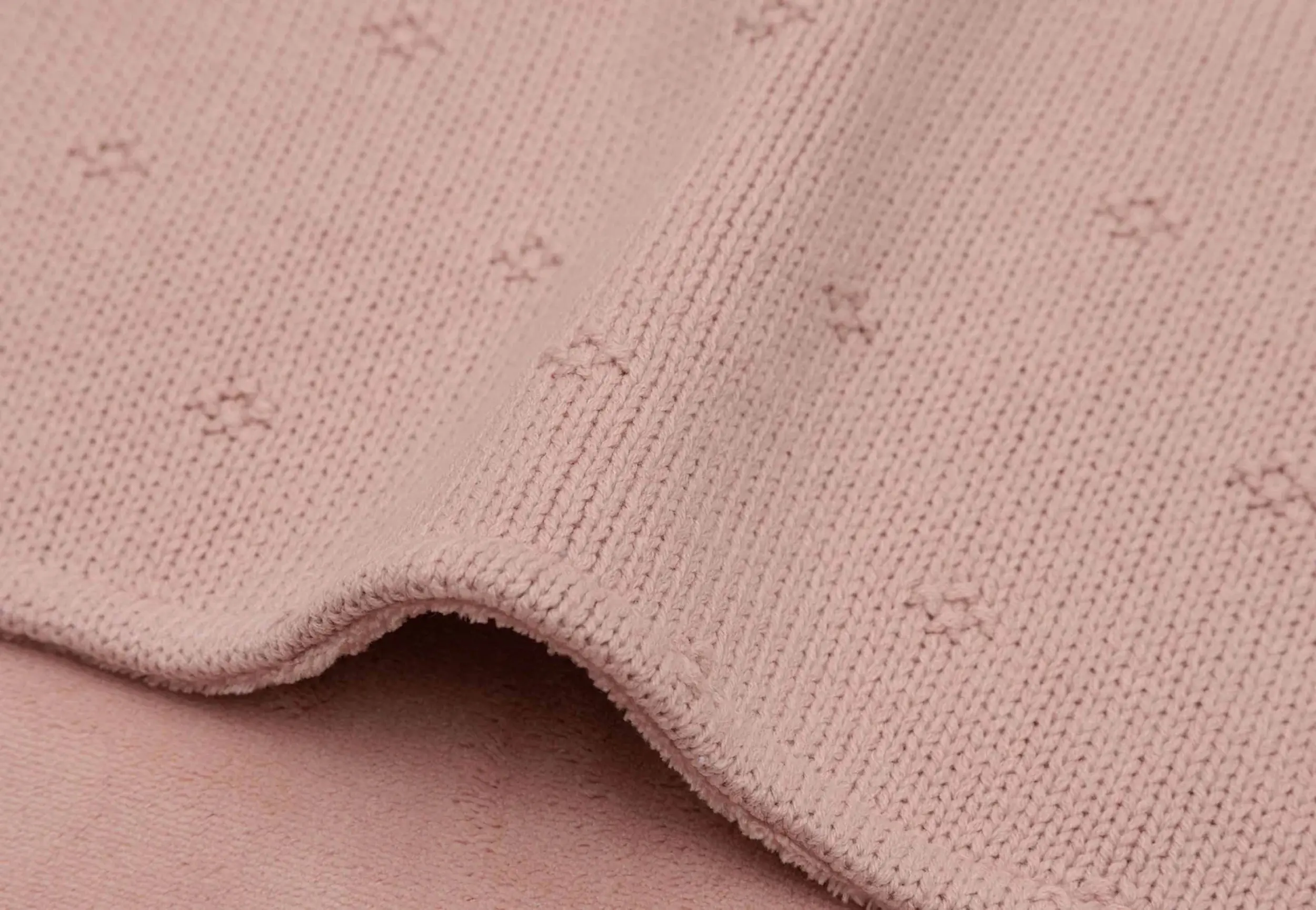 Patura Jollein Cosy Knit Velvet 75x100 (Wild Rose) - 4