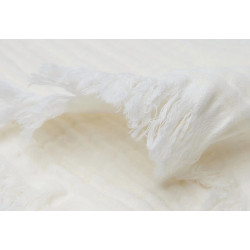 Patura Jollein Fringe Muslin 120x120 (Ivory) Thumb