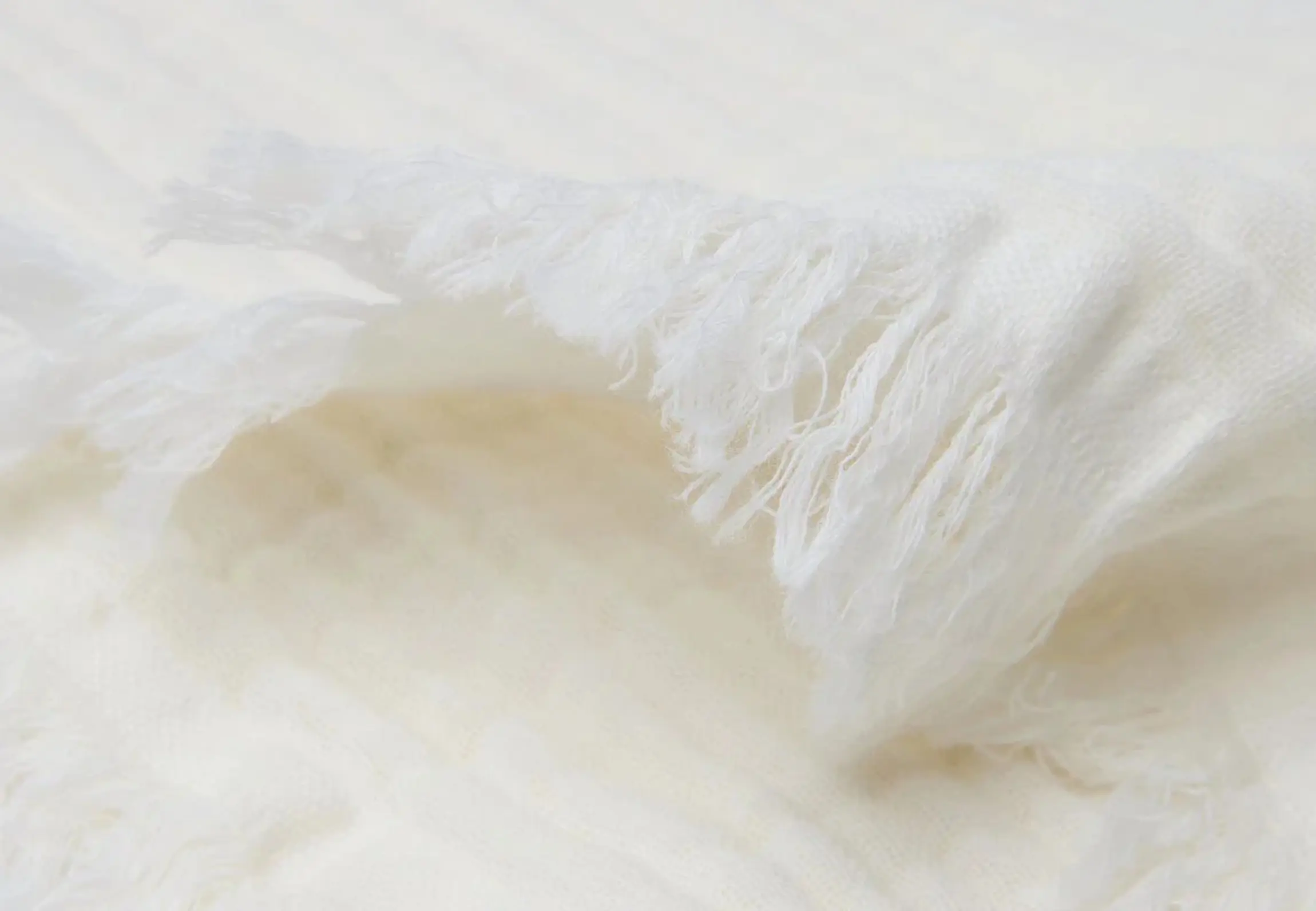 Patura Jollein Fringe Muslin 120x120 (Ivory) - 2