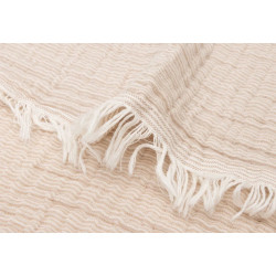 Плед Jollein Fringe Stripe Gots 75x100 (Biscuit) Thumb