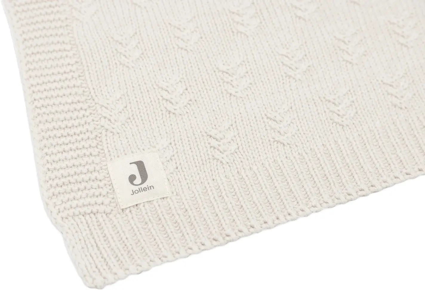 Patura Jollein Grain Knit 100x150 (Oatmeal) - 5