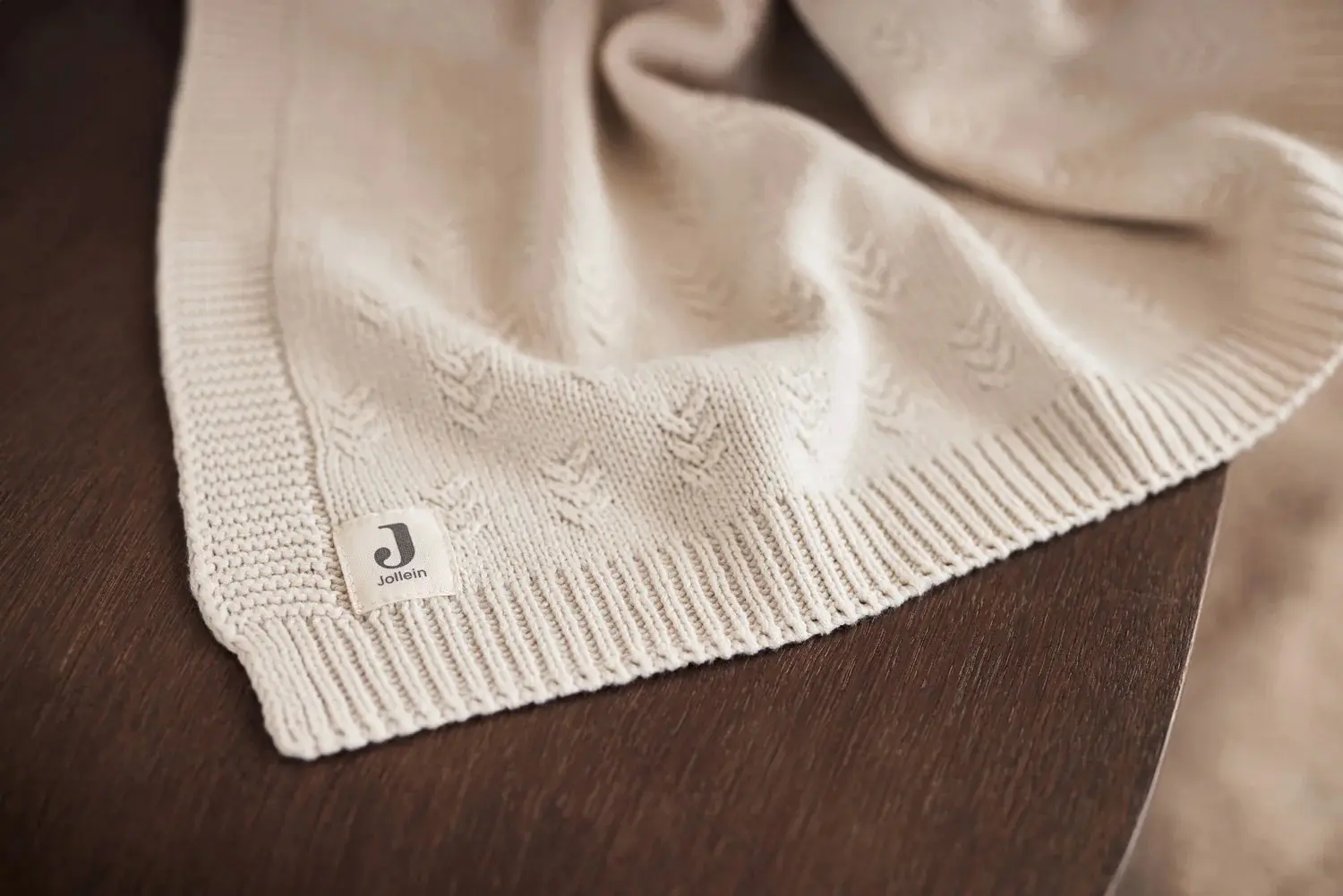 Patura Jollein Grain Knit 100x150 (Oatmeal) - 7
