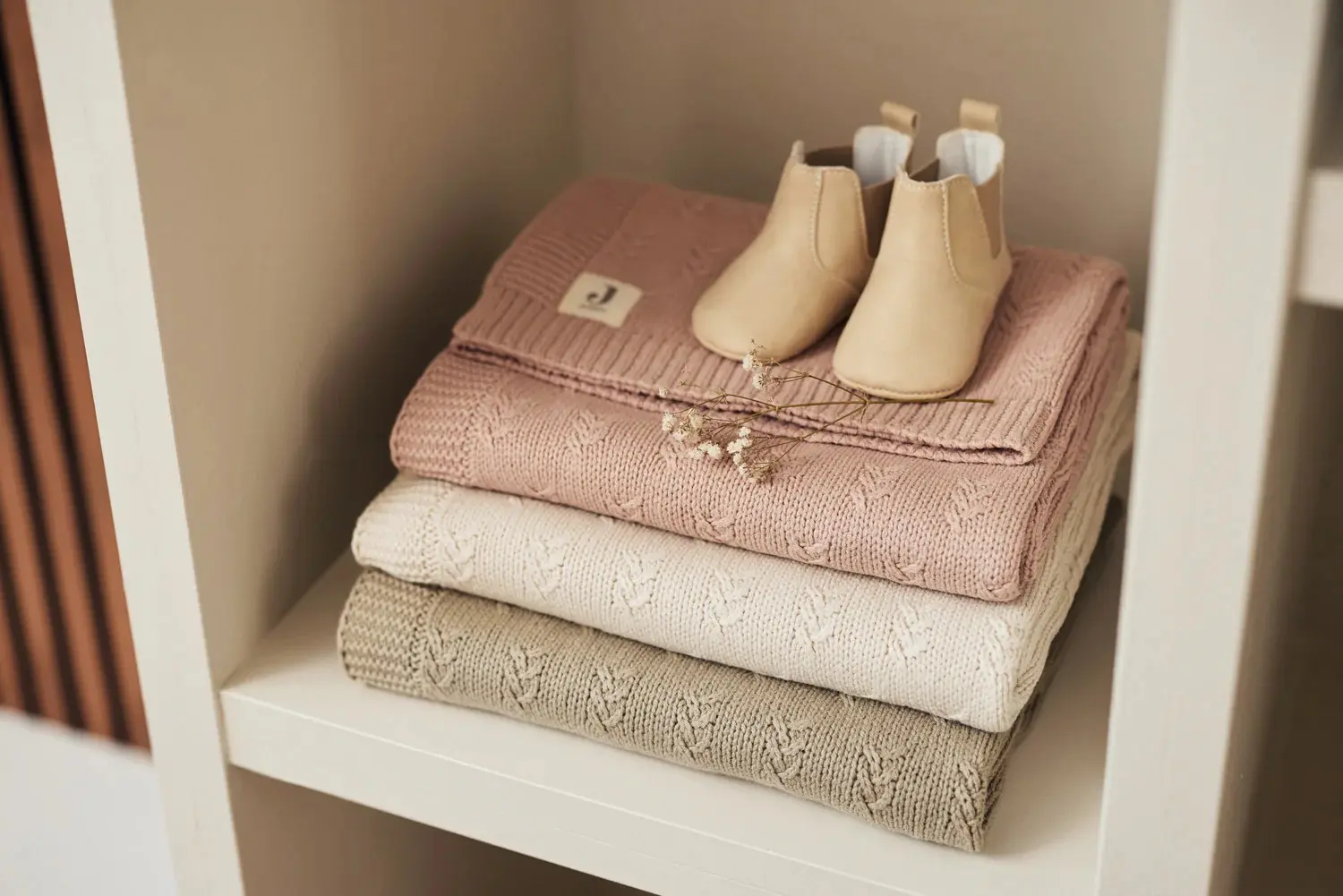 Patura Jollein Grain Knit 100x150 (Oatmeal) - 8