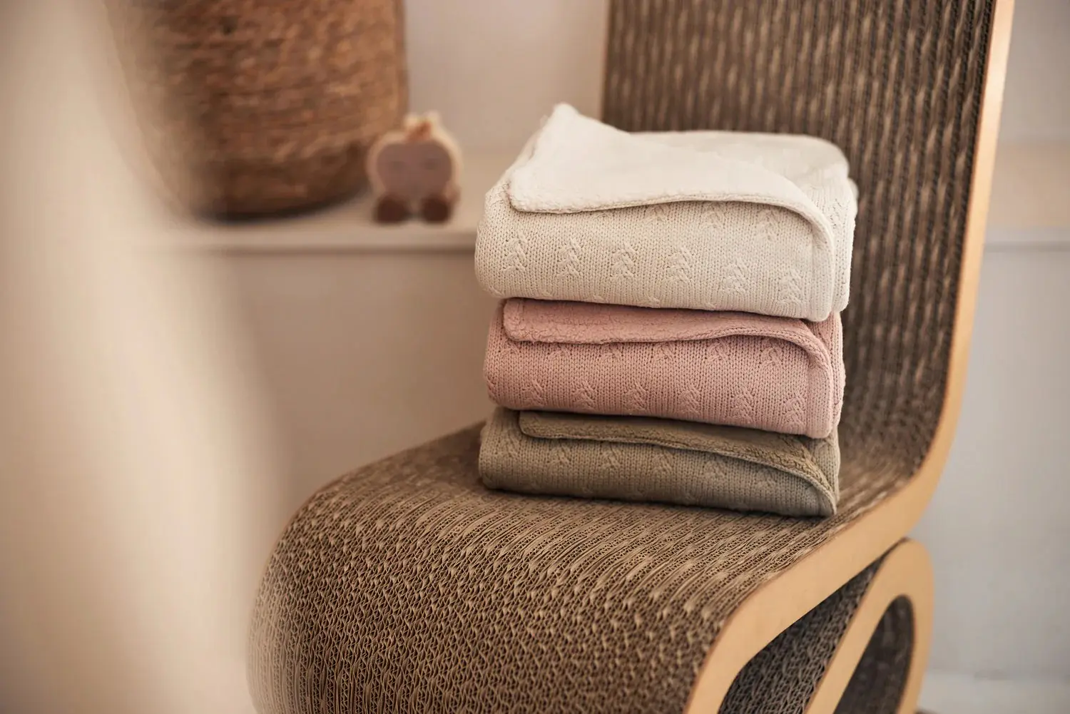 Плед Jollein Grain Knit 100x150 (Wild Rose) - 8