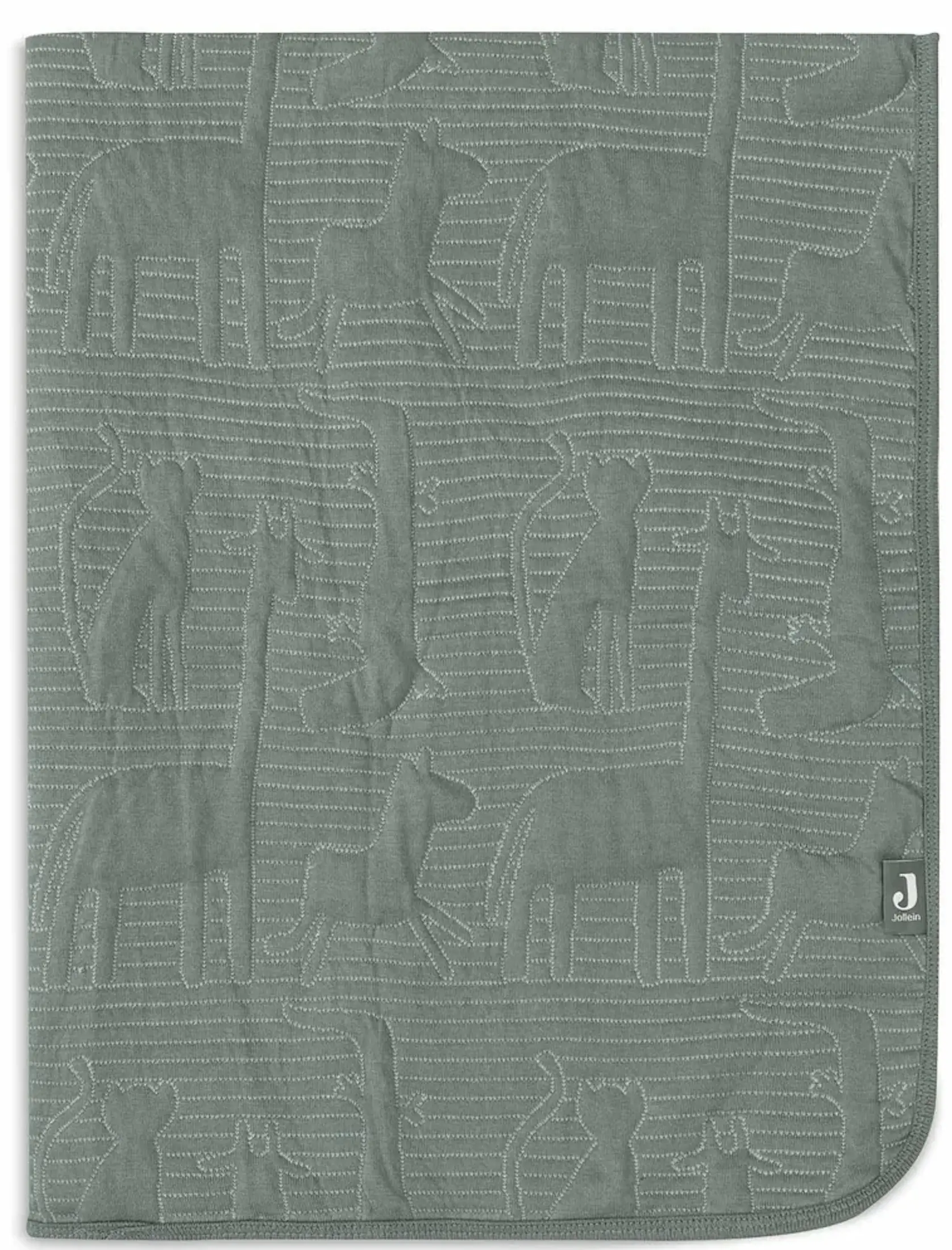Плед Jollein Jungle Jambo 100x150 (Ash Green/Laurel) - 3