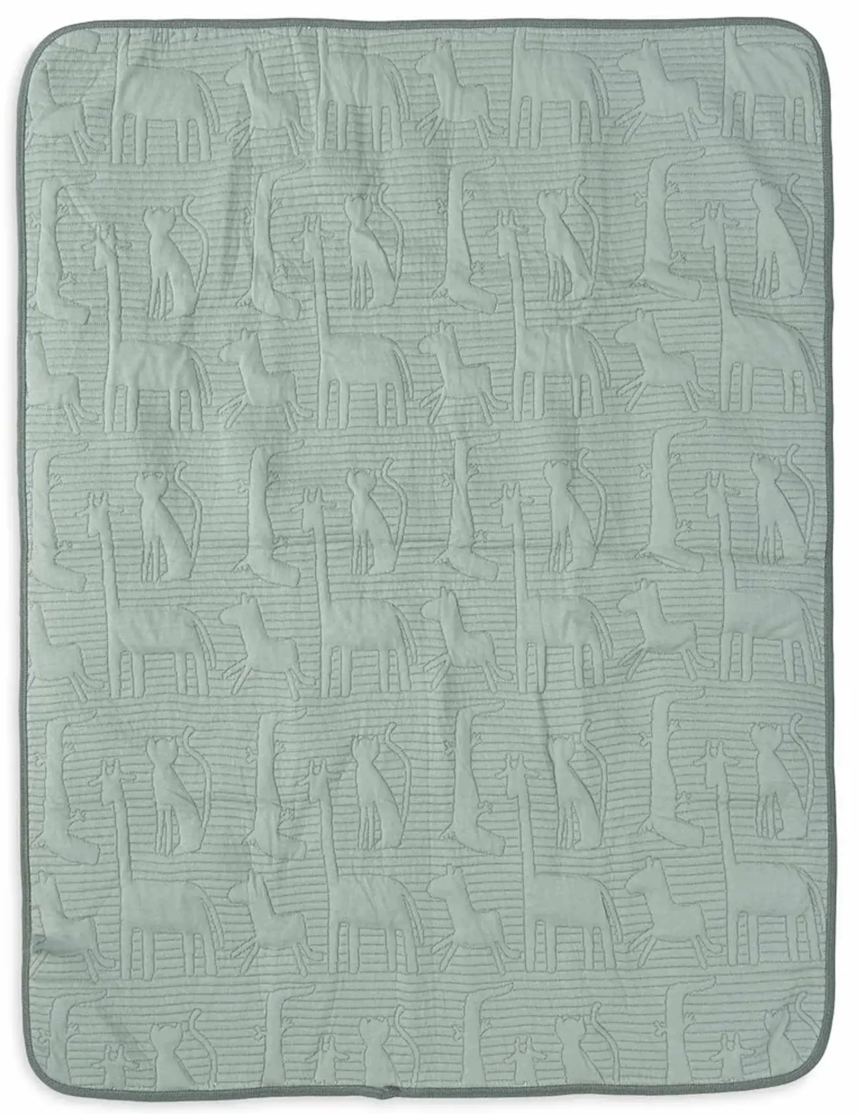 Плед Jollein Jungle Jambo 100x150 (Ash Green/Laurel) - 4