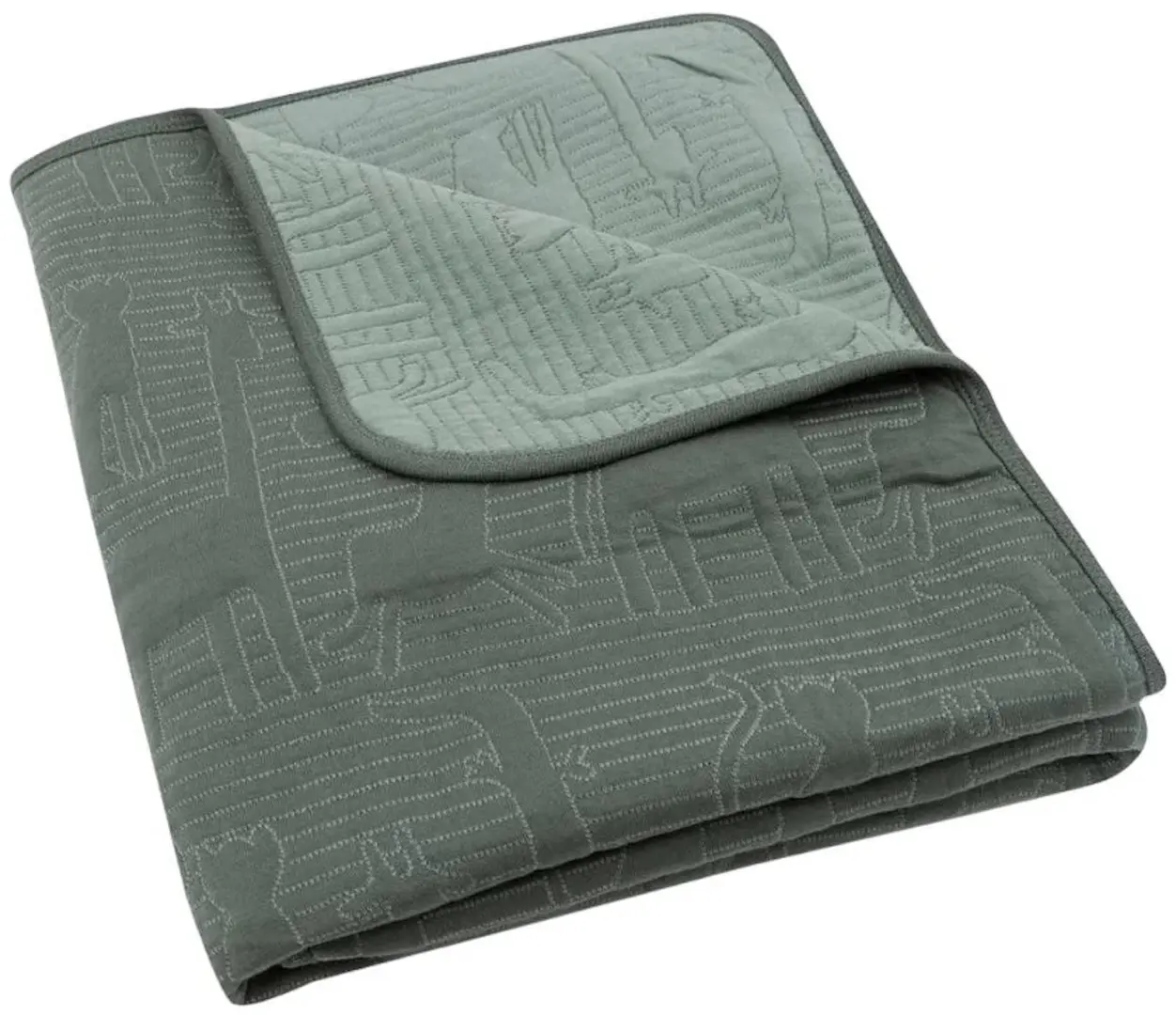 Плед Jollein Jungle Jambo 100x150 (Ash Green/Laurel)