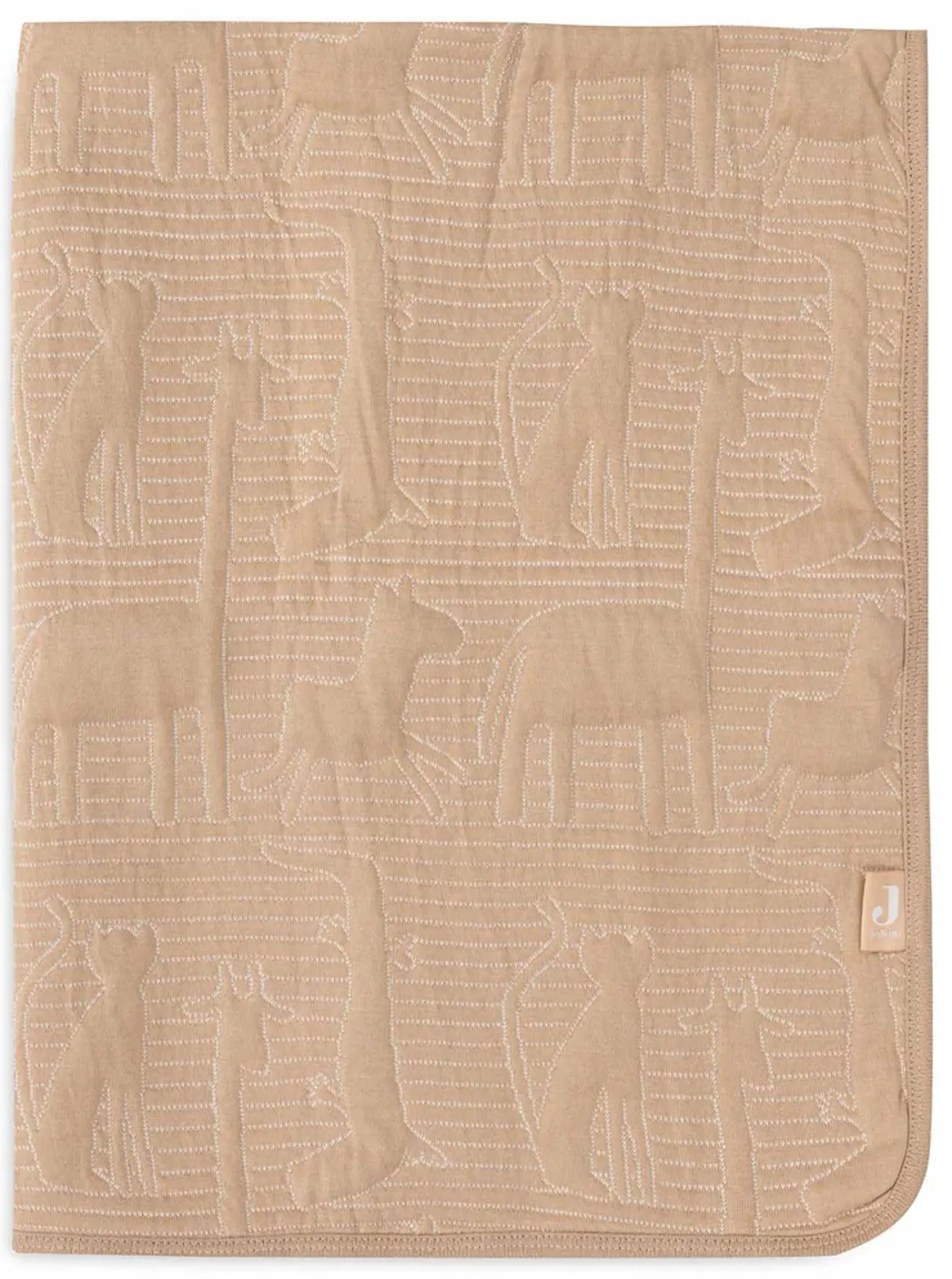 Плед Jollein Jungle Jambo 100x150 (Biscuit/Oatmeal) - 2