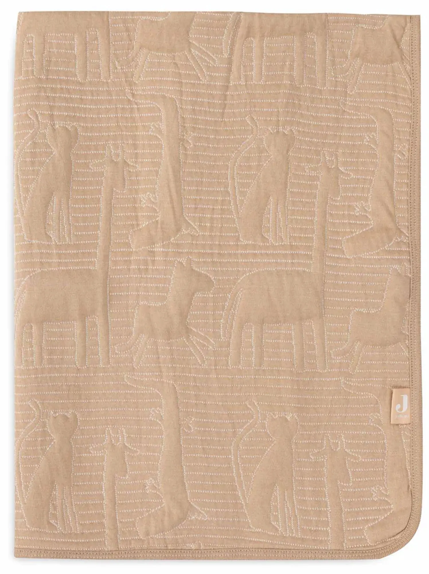 Плед Jollein Jungle Jambo 75x100 (Biscuit/Oatmeal) - 2