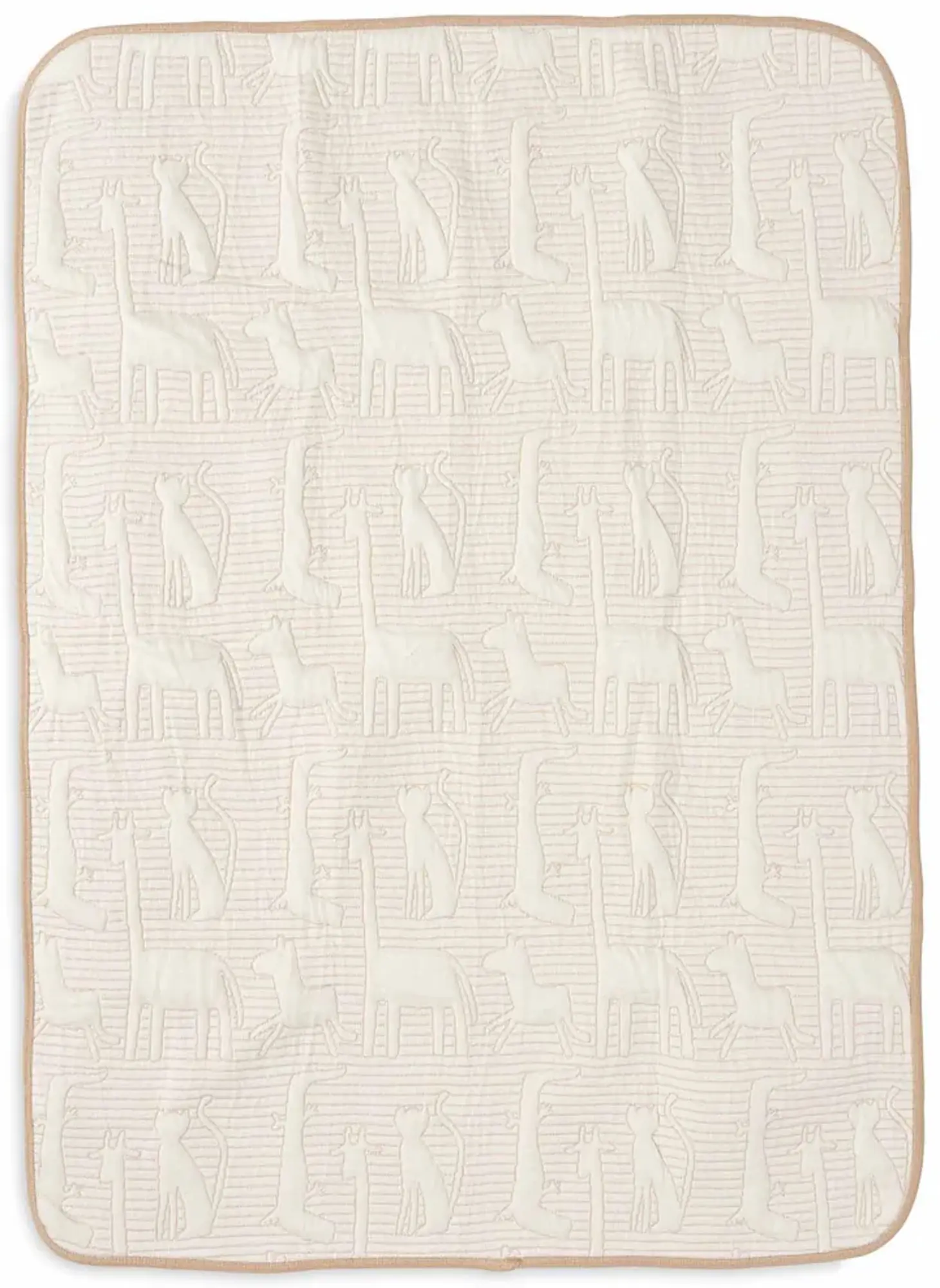 Плед Jollein Jungle Jambo 75x100 (Biscuit/Oatmeal) - 3
