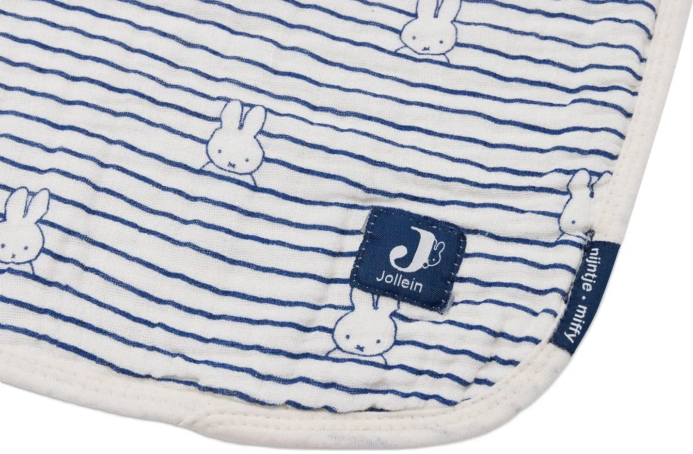 Плед Jollein Muslin Miffy Stripe 75x100 (Navy) - 2
