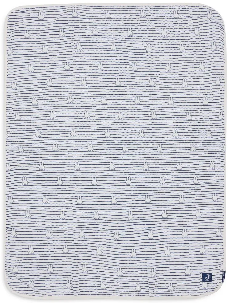 Плед Jollein Muslin Miffy Stripe 75x100 (Navy) - 3