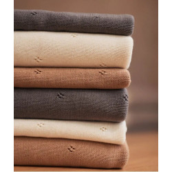 Плед Jollein Pointelle Gots 100x150 (Biscuit) Thumb