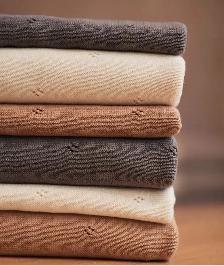 Плед Jollein Pointelle Gots 100x150 (Biscuit) - 5