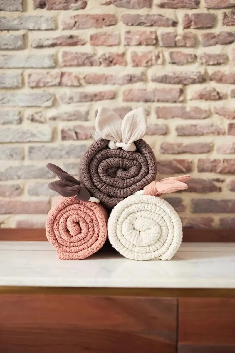 Плед Jollein Spring Knit 100x150 (Chestnut) - 4