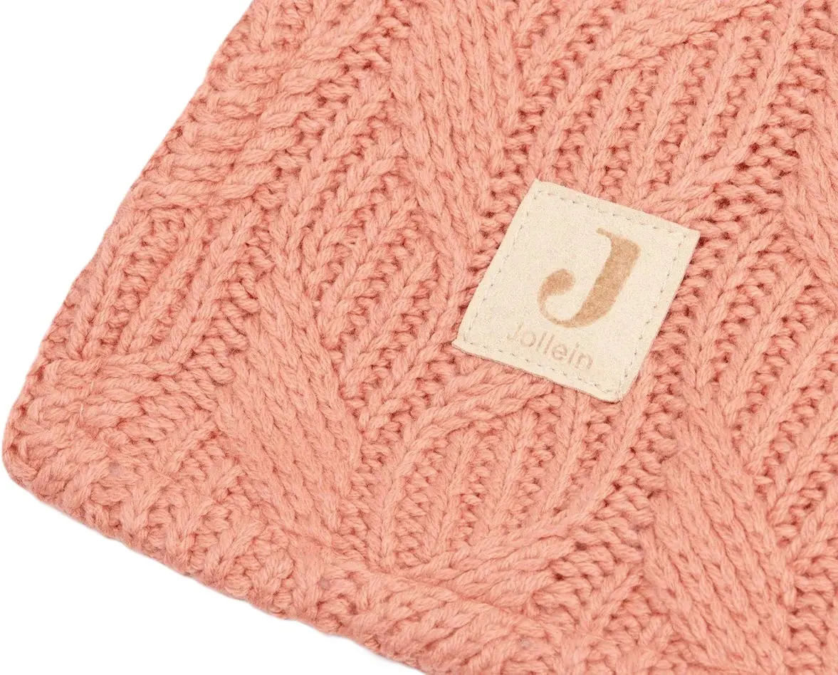 Плед Jollein Spring Knit 100x150 (Rosewood/Coral)