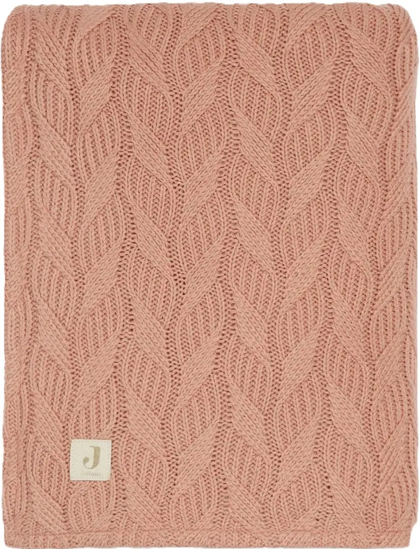 Плед Jollein Spring Knit 100x150 (Rosewood/Coral)