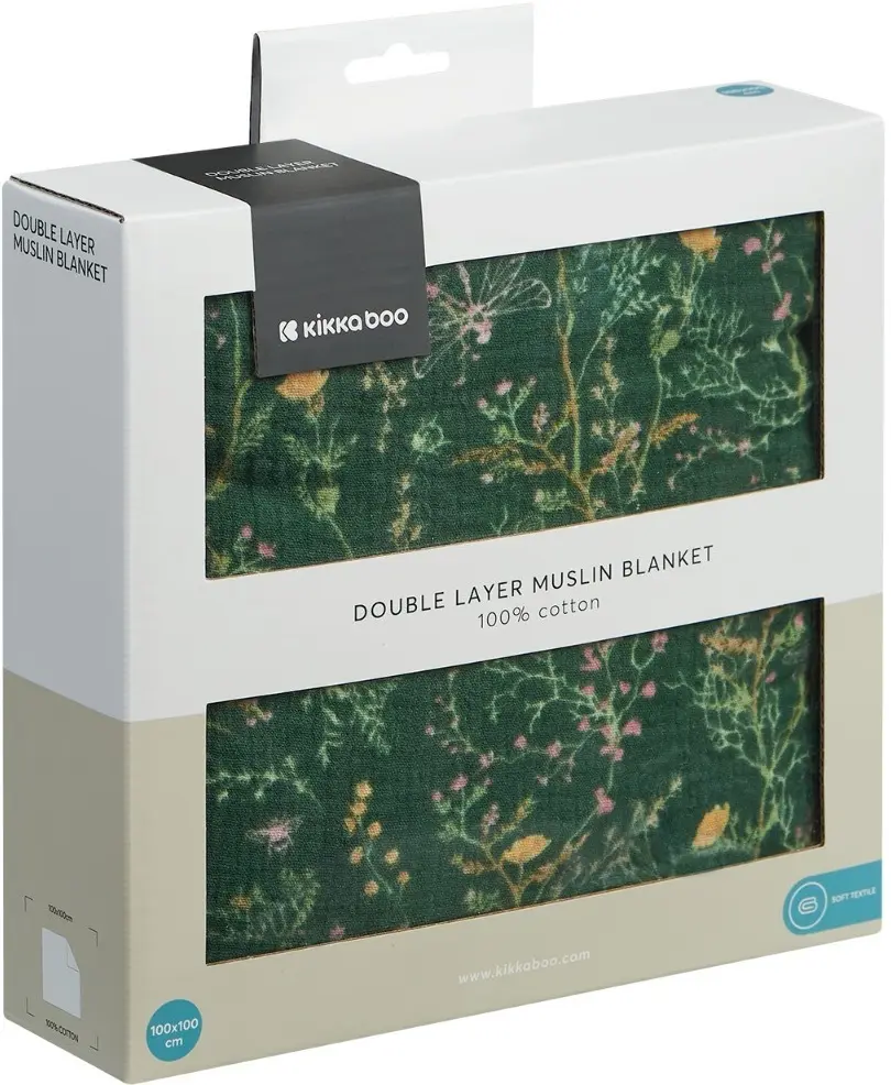 Плед Kikka Boo Secret Garden 100x100 (Green) - 3