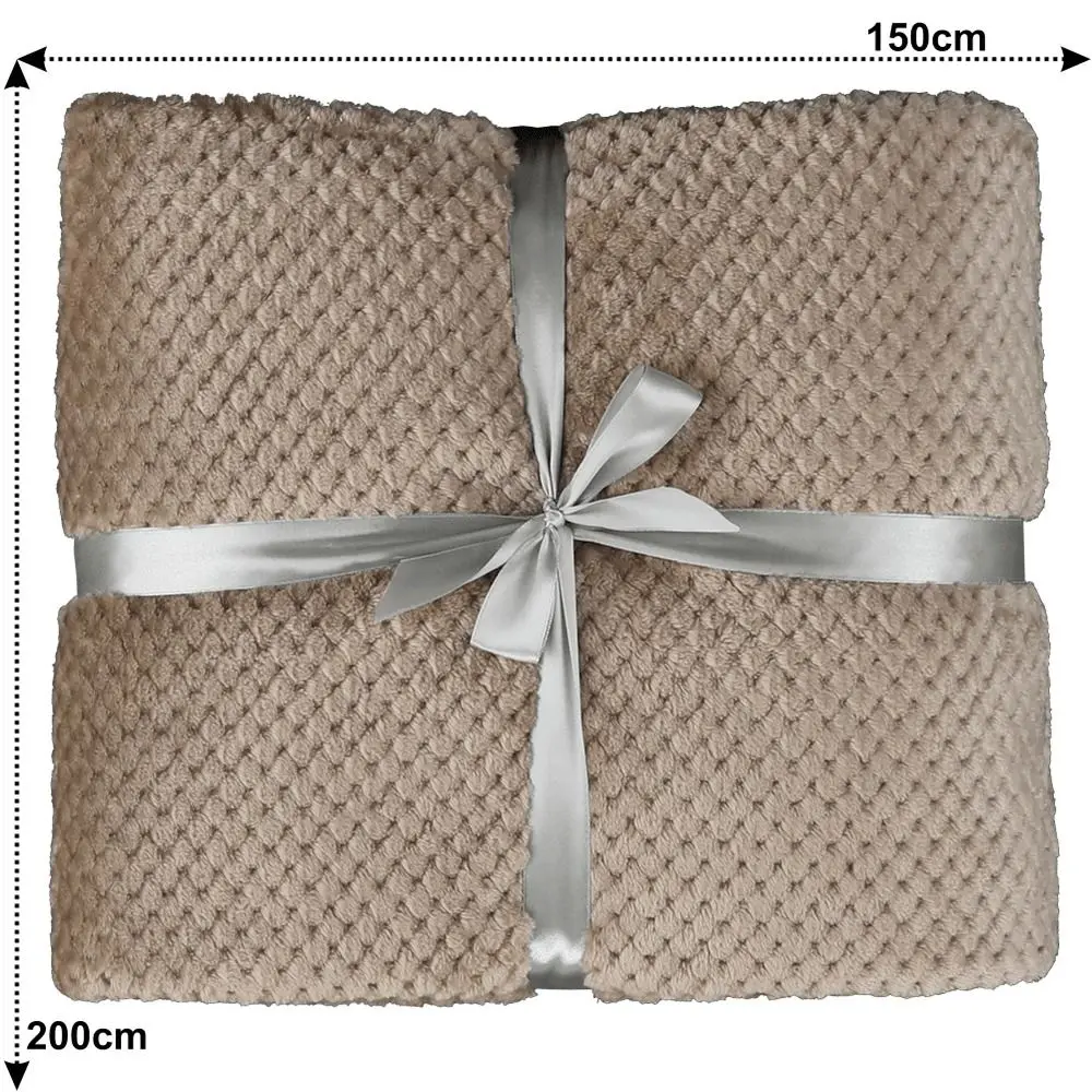 Плед Mobhaus Defana Typ 1 150x200 (Light Brown)