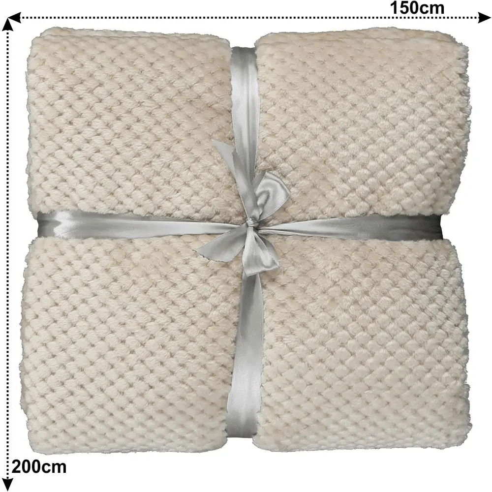 Плед Mobhaus Defana Typ 2 150x200 (Beige-Gray)