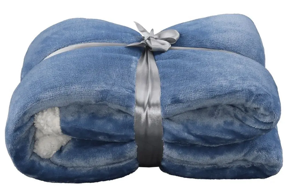 Плед Mobhaus Kasala Typ 1 127x152 (Gray-Blue)