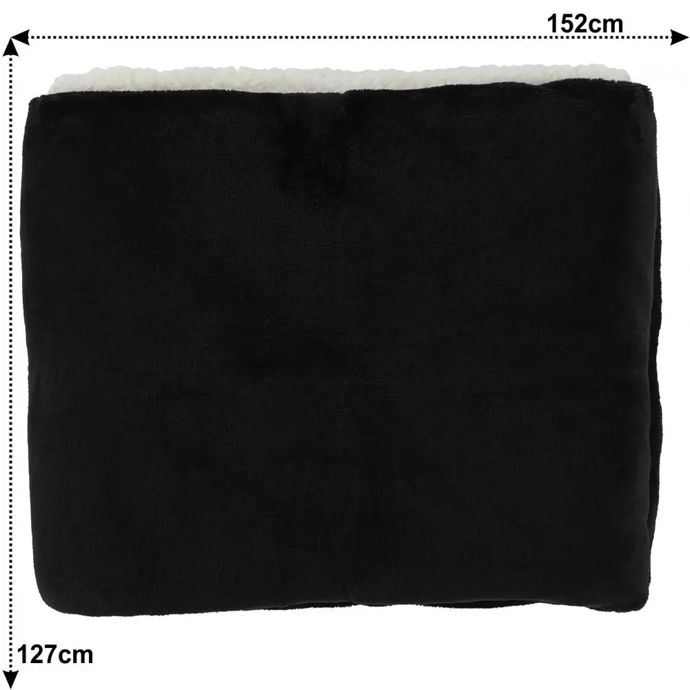 Плед Mobhaus Kasala Typ 3 127x152 (Black)