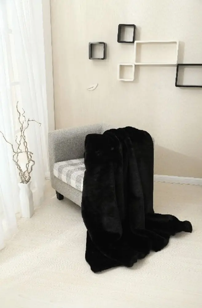 Плед Mobhaus Rabita Typ 1 150x170 (Black)