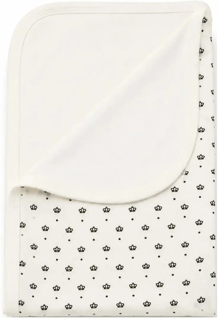 Плед PernaMea Crown 110x110 (White/Black)