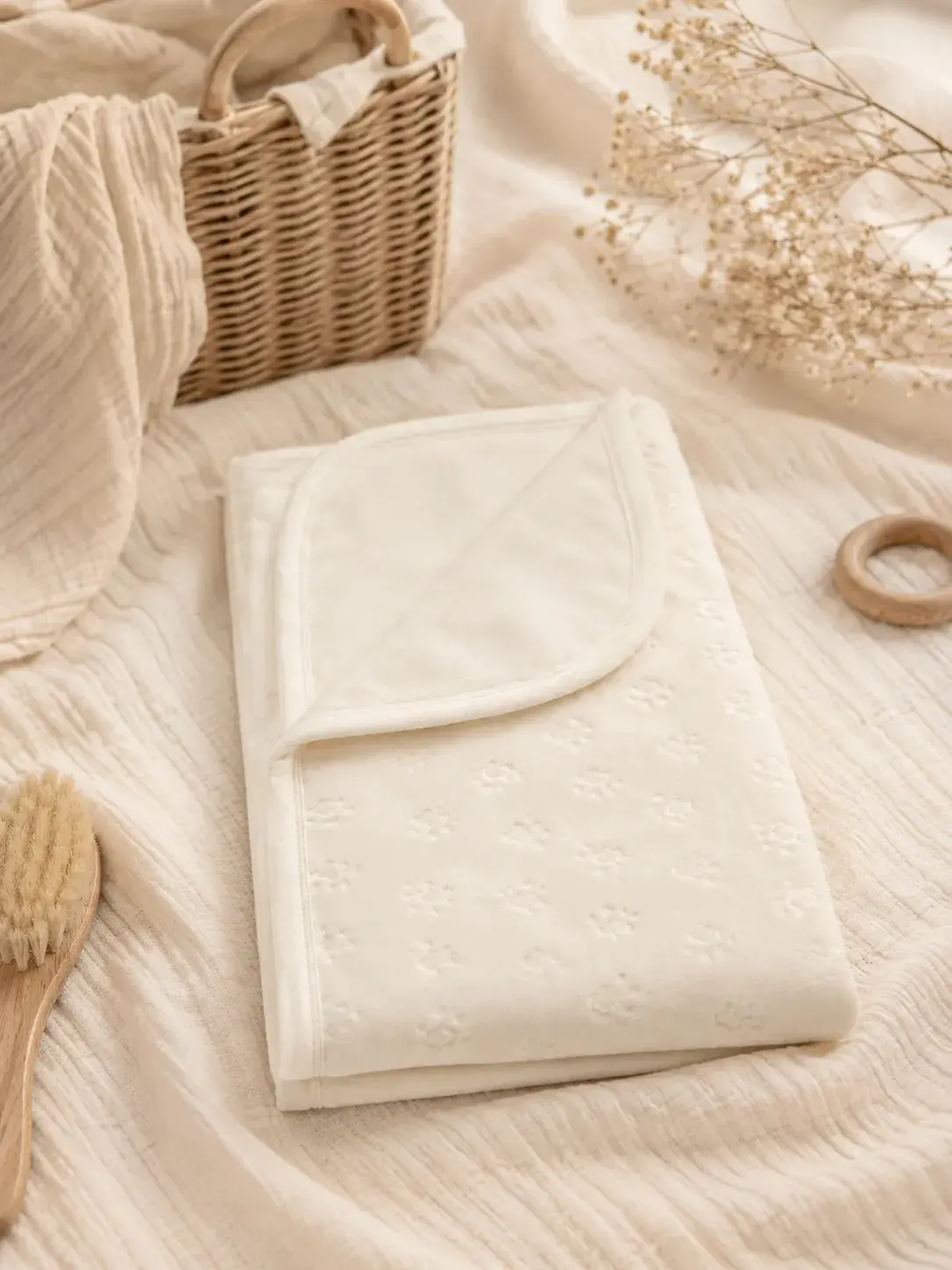 Плед PernaMea Velvet Paw 90x90 (White) - 2