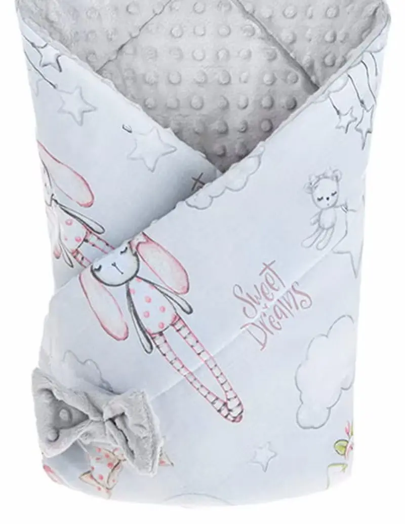 Конверт-плед Qmini Rabbit Night (Blue) - 2