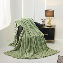 Покрывало Relaxe Home Striped Fleece 200x230 (Green)