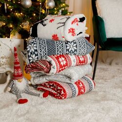 Плед Tempo Kondela Sweet Home Malena 150x200 (Black/White) Thumb