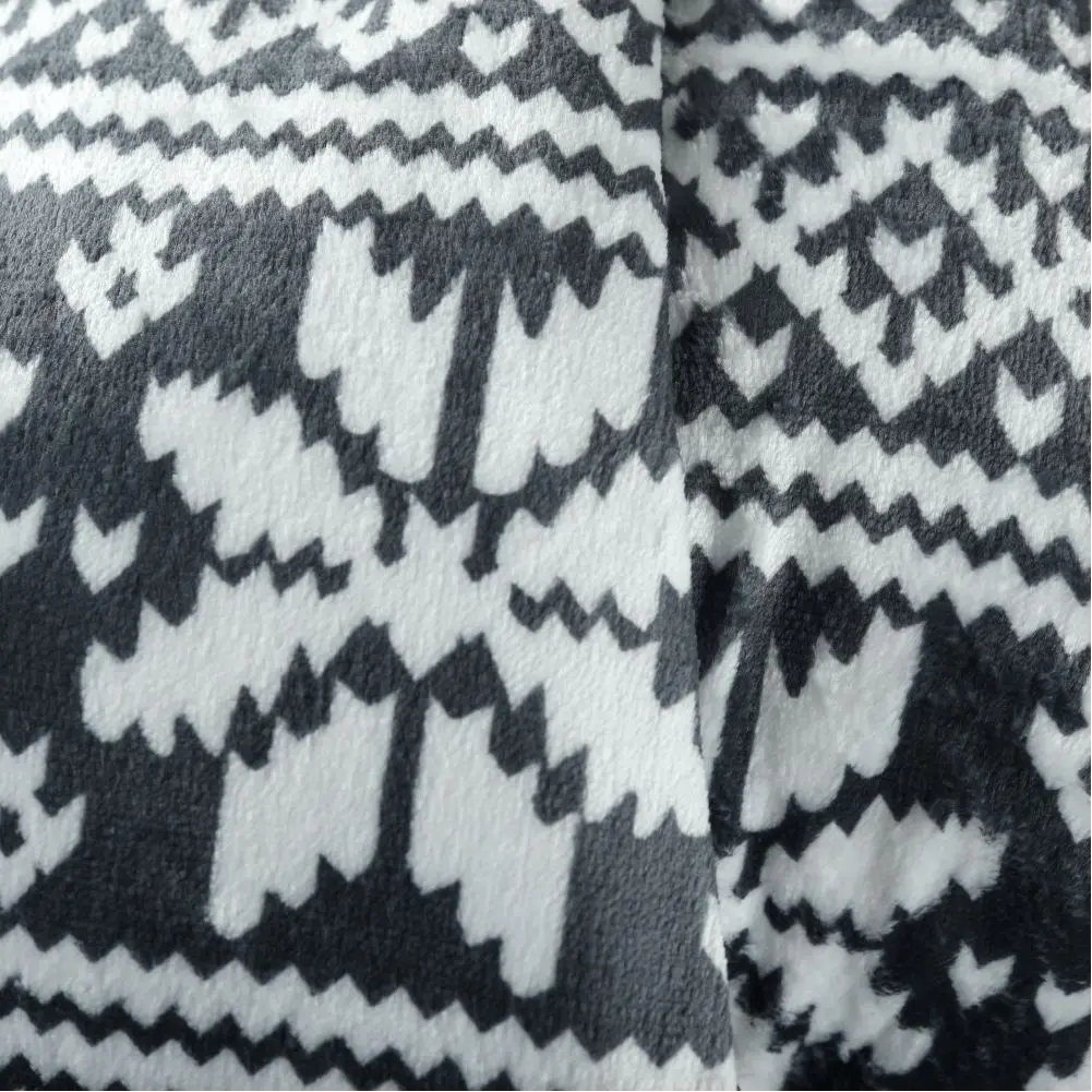 Плед Tempo Kondela Sweet Home Malena 150x200 (Black/White)