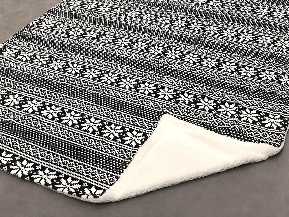 Плед Tempo Kondela Sweet Home Malena 150x200 (Black/White)