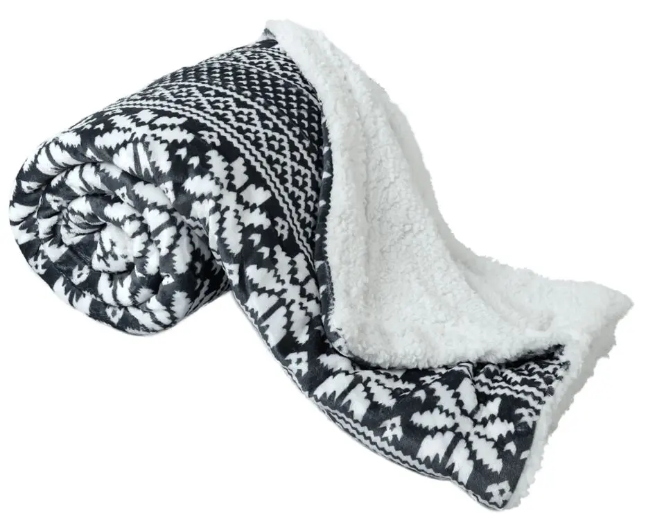 Плед Tempo Kondela Sweet Home Malena 150x200 (Black/White)