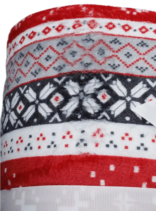 Плед Tempo Kondela Sweet Home Renife 150x200 (Red/White/Black)