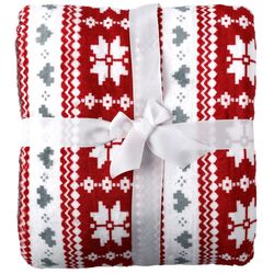 Плед Tempo Kondela Sweet Home Samante 150x200 (Red/White) Thumb